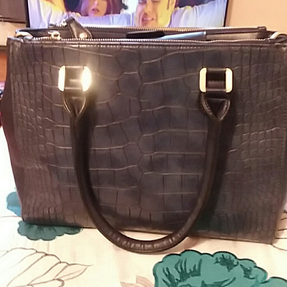 Navy blue purse med size